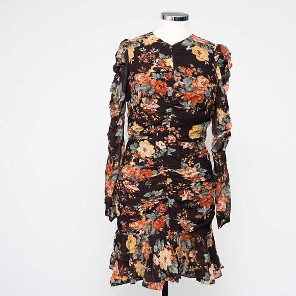 Veronica Beard Hedera Silk Floral Mini Dress - Picture 2 of 13
